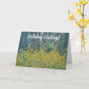 Sonnenblumen Blume Wilde Kunst Geburtstagskarte Karte