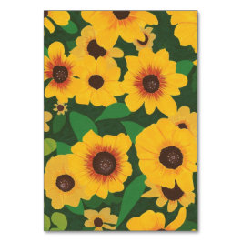 Sonnenblumen, Blumen-Lesekarten Tischnummer