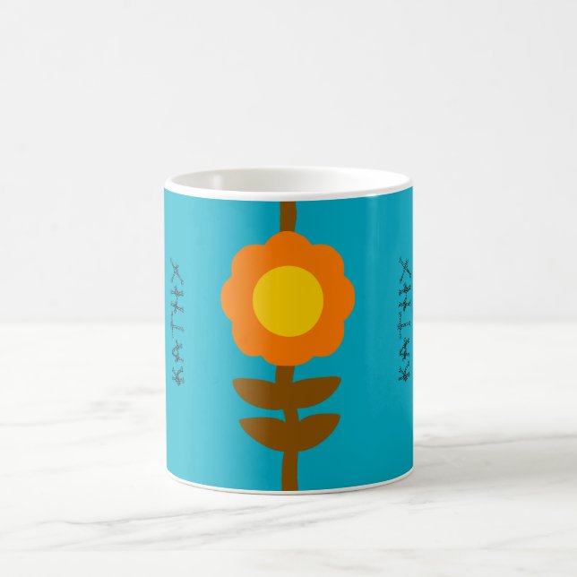 Sonnenblumen-Blumen-Tasse Kaffeetasse (Mittel)