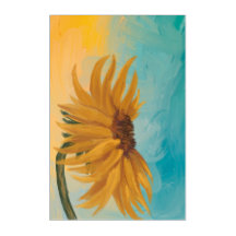 Sonnenblumen-Blumen-Wandkunst