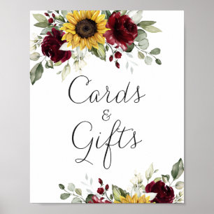 Sonnenblumen Blumenbeete Hochzeitskarten Geschenkz Poster
