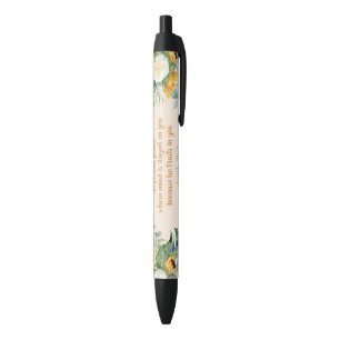 Sonnenblumen-Blumenbibelvers Bewahre vollkommenen Kugelschreiber