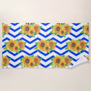 Sonnenblumen Blumengarten Strandtuch