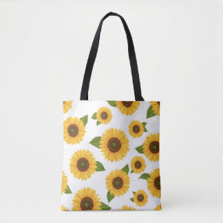 Sonnenblumen-Blumenmuster-Tasche