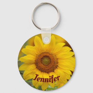 Sonnenblumen-Blüten Schlüsselanhänger