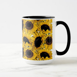 Sonnenblumen Blütenblätter schwimmen tauchen marin Tasse
