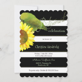 Sonnenblumen Botanische Rente Celebration Einladung