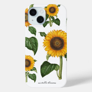 Sonnenblumen Botanisches Blattwerk Case-Mate iPhone Hülle