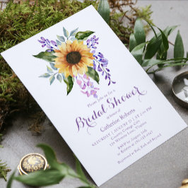 Sonnenblumen Brautparty Einladung