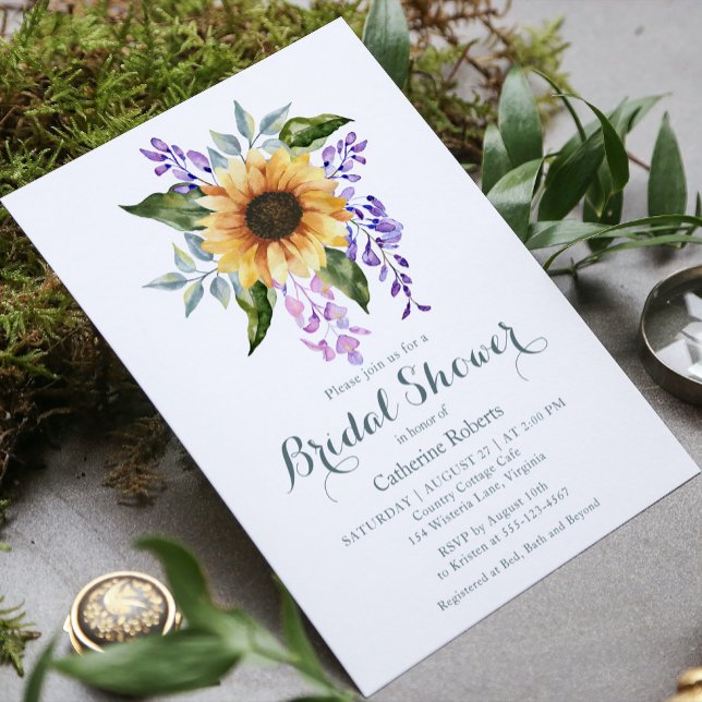 Sonnenblumen Brautparty Einladung (Von Creator hochgeladen)