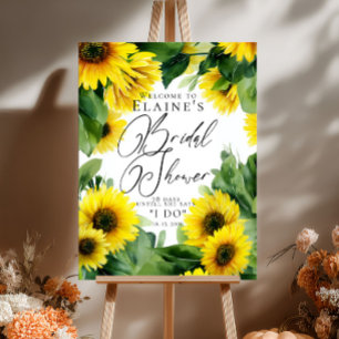 Sonnenblumen Brautparty Empfang Poster