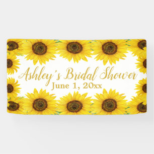 Sonnenblumen Brautparty Hintergrund Boho Blumen Re Banner