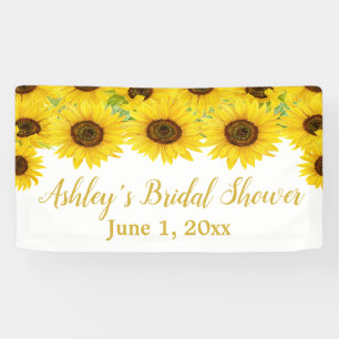 Sonnenblumen Brautparty Hintergrund Boho Floral Re Banner