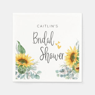 Sonnenblumen Brautparty Party Serviette