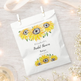 Sonnenblumen Brautparty Rustikale Blüte Geschenktütchen