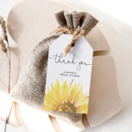 Sonnenblumen-Brautparty vielen Dank Geschenkanhänger