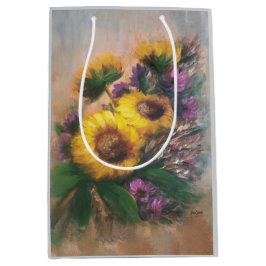 Sonnenblumen-Breeze-Mittelgeschenktasche Mittlere Geschenktüte