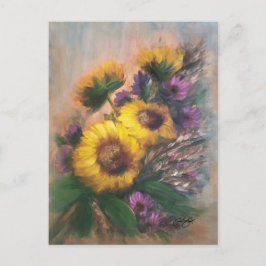Sonnenblumen Breeze Postkarte