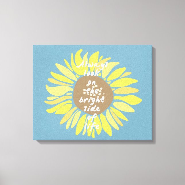 Sonnenblumen Bright Side Leinwanddruck (Vorderseite)