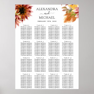 Sonnenblumen Burgund Land Hochzeitsstift Poster