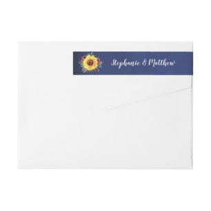 Sonnenblumen Burgund Rose Navy Hochzeit