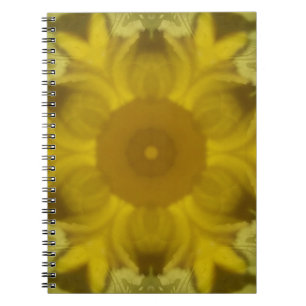 Sonnenblumen-Burst Gold Notizblock