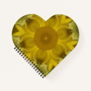 Sonnenblumen-Burst-Gold Notizbuch