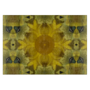 Sonnenblumen-Burst Gold Schneidebrett