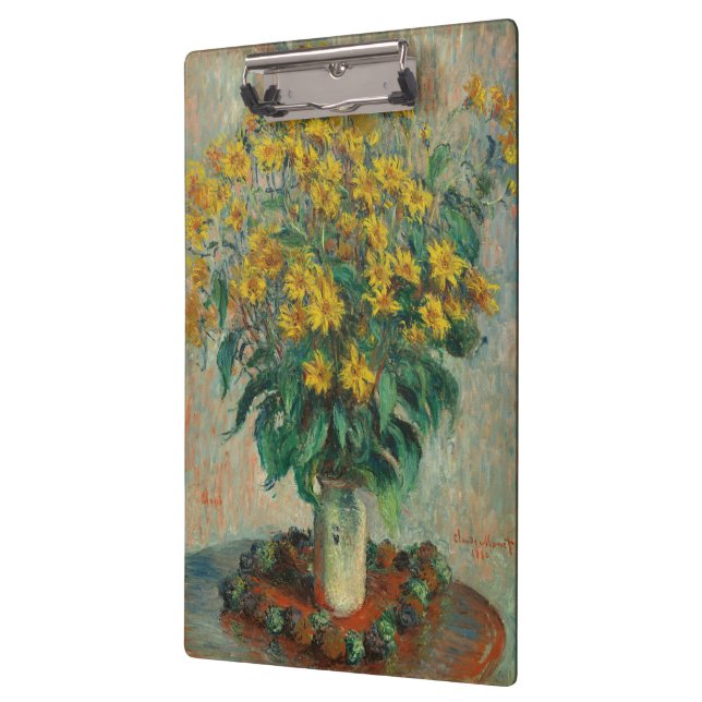 Sonnenblumen (Claude Monet 1880) Klemmbrett (Links)