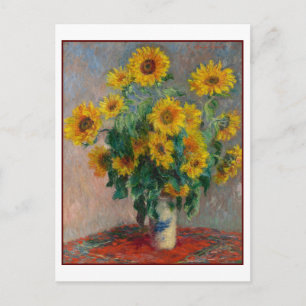 Sonnenblumen Claude Monet Stilleben der feinen Kun Postkarte