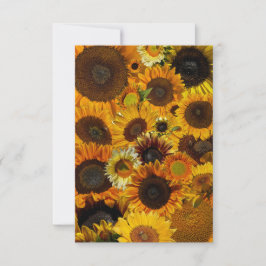 Sonnenblumen Collage Mitteilungskarte