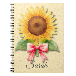 Sonnenblumen Coquette Notizbuch Gelbes Blumenjourn Notizblock