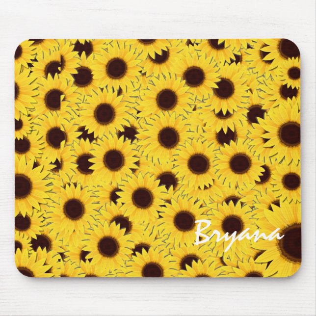 Sonnenblumen Country Blumenmatte Mousepad (Vorne)