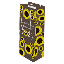 Sonnenblumen Country Graduation Party Geschenktüte Für Weinflaschen