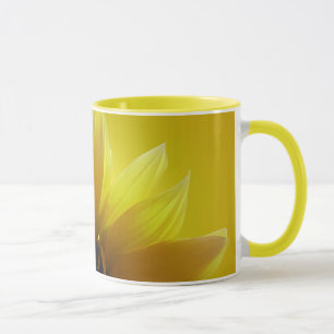 Sonnenblumen Cups Tasse fröhliche Gelbbläschen Glä