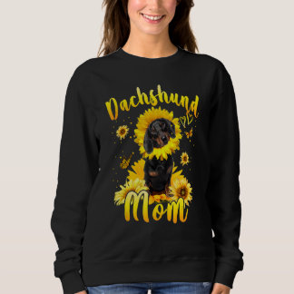 Sonnenblumen Dackel Mama Hund Muttertag Sweatshirt