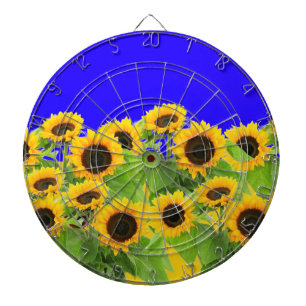 Sonnenblumen Dart Board Dartscheibe