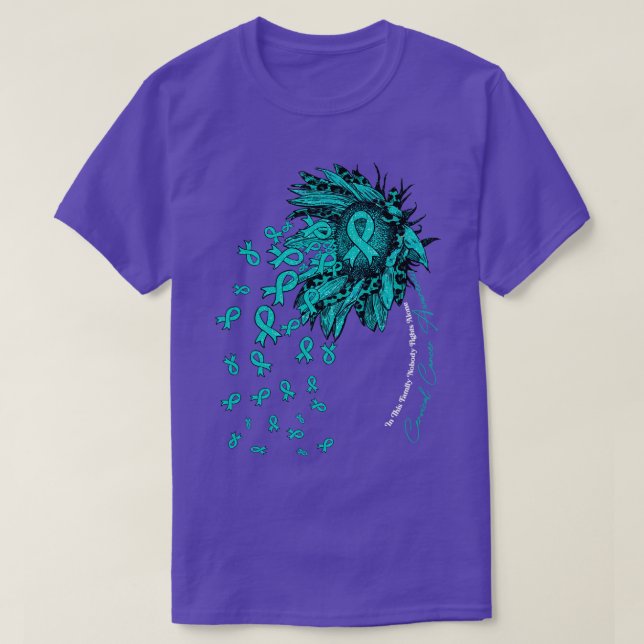 Sonnenblumen der Gebärmutter niemand kämpft allein T-Shirt (Design vorne)