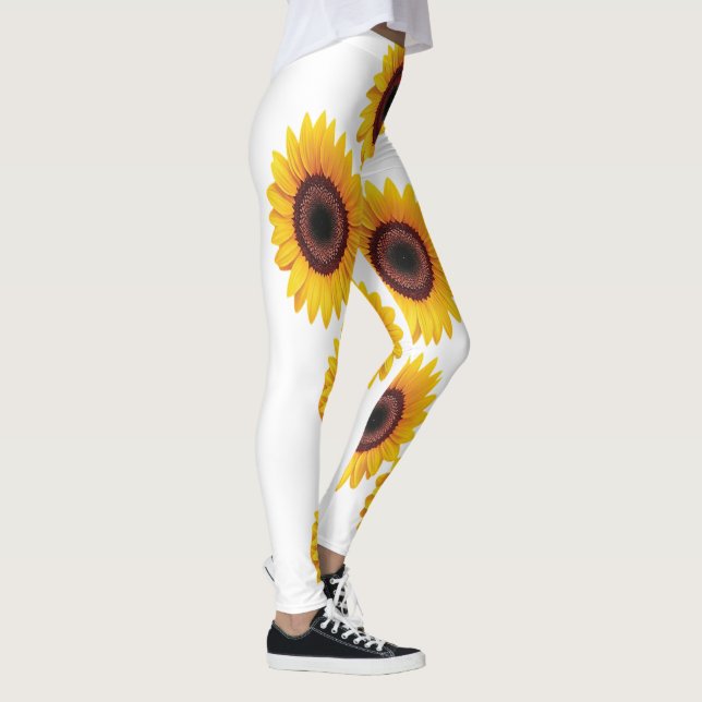 Sonnenblumen-Design Leggings (Rechts)