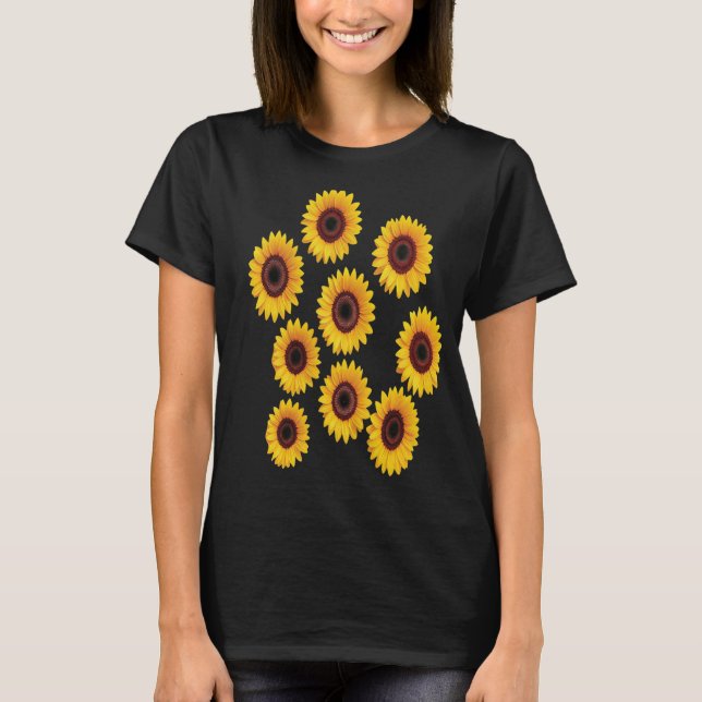 Sonnenblumen-Design T-Shirt (Vorderseite)