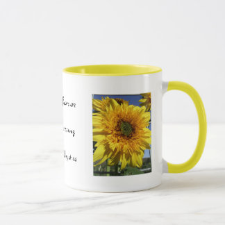 Sonnenblumen, die lächeln tasse