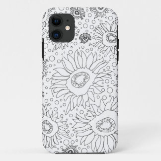 Sonnenblumen, die Seite färben Case-Mate iPhone Hülle