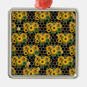 Sonnenblumen drehen sich natürlich zum Licht Ornament Aus Metall