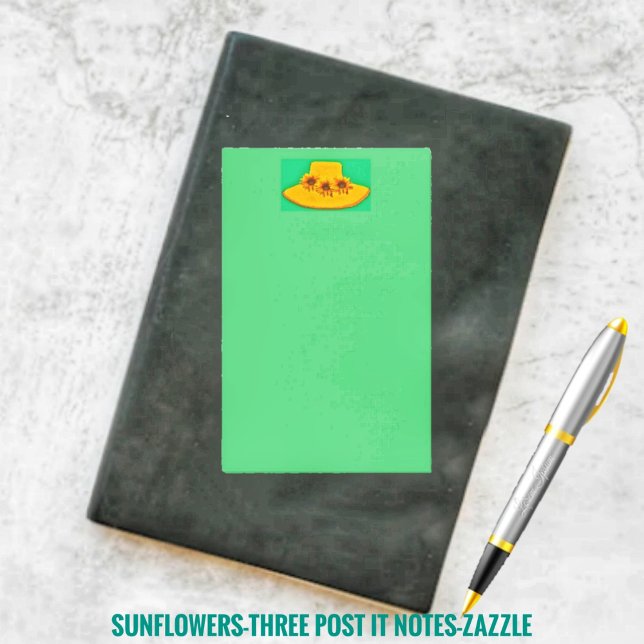 Sonnenblumen Drei Post-it Klebezettel (Von Creator hochgeladen)