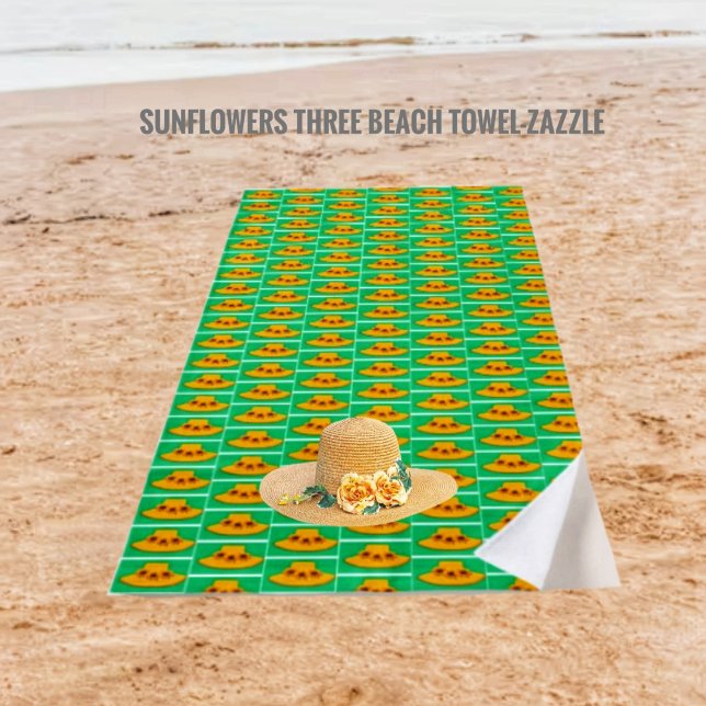 Sonnenblumen Drei Strandtuch (Von Creator hochgeladen)