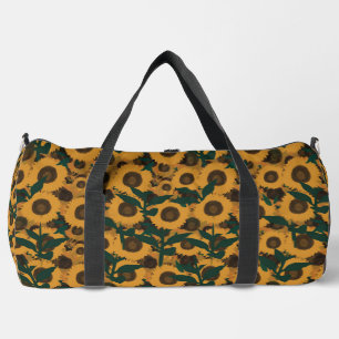 Sonnenblumen Druckknopfbeutel Duffle Bag