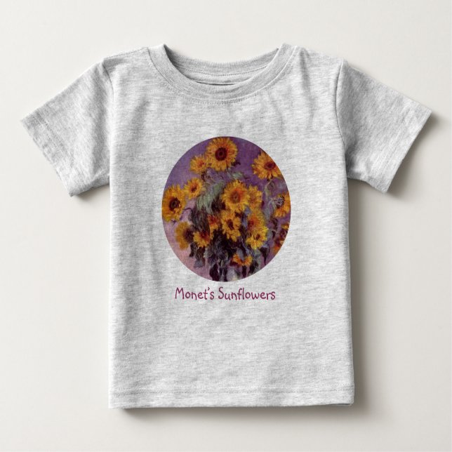 Sonnenblumen durch Claude Monet Baby T-shirt (Vorderseite)
