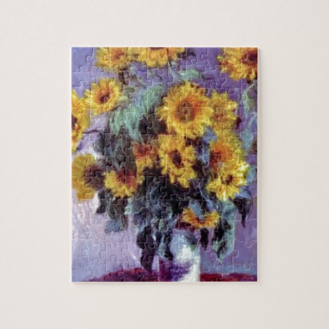 Sonnenblumen durch Claude Monet Puzzle (Vertikal)
