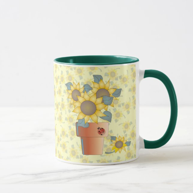 SONNENBLUMEN durch SHARON SHARPE Tasse (Rechts)