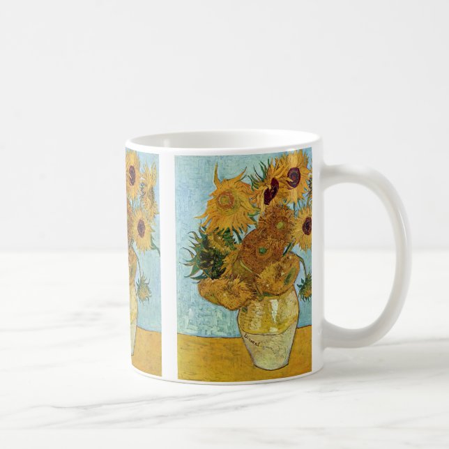 Sonnenblumen durch Vincent van Gogh Kaffeetasse (Rechts)